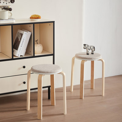 Niyara Solid Wood Accent Stool