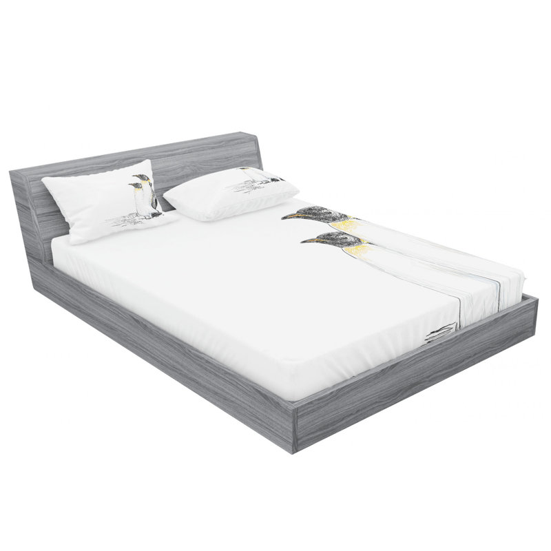 Microfiber Sheet Set, Queen Sheet Set + Fitted Sheet + 2 Pillowcases