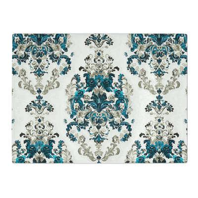 Damask Pattern Vol.5  Glass Chopping Board