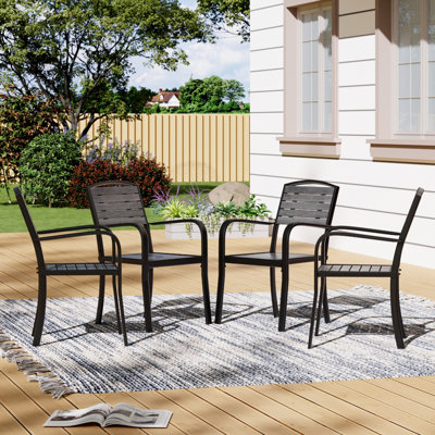 Chrysanthi Stacking Patio Dining Side Chair