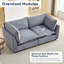 Canapé modulaire en chenille de l 74,8 po Eagan Heffernan -1174469246