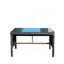 Table basse d'extérieur 1 table basse avec verre trempé transparent