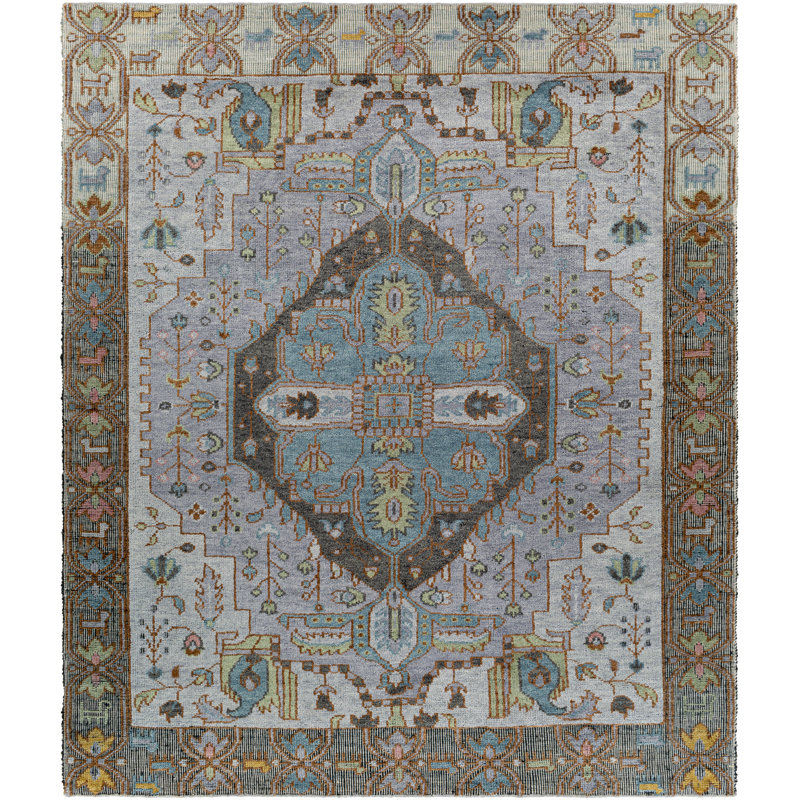 Gunesh Wool Oriental Area Rug, Rectangle 2' x 3'