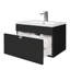 Ensemble de meuble-lavabo mural moderne 24 po Loft Collection - Poignées noires / chromées-824064425-824064429
