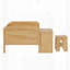 Lit de jour simple en bois avec tablettes de rangement et casiers-1823156227