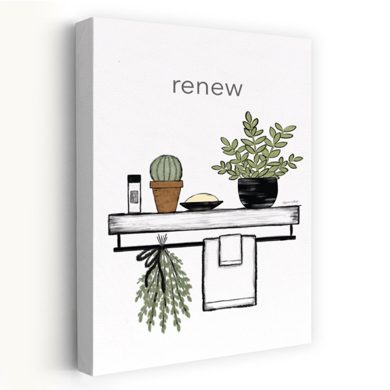 Renew Bath Bath Shelf, art contemporain, H 24 po x l 16 po
