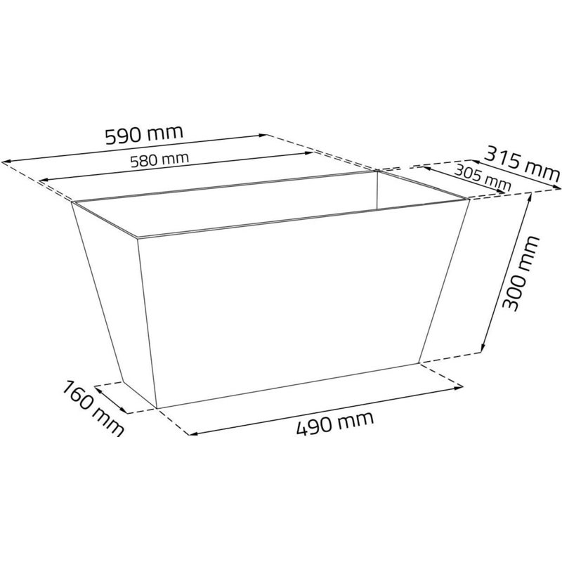 Akhai Planter Box, White