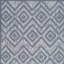 Tapis d'intérieur / extérieur bleu à losanges Foundry Select-125875749