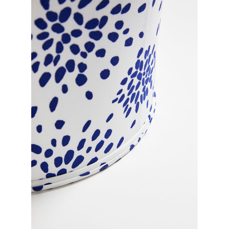 Fireworks Drum Lamp Shade, Blue/White