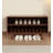 Mid - Century Solid Wood Sliding Door Shoe Storage Bench