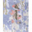 Tapis noué à la main de conception unique Ikat - mauve, 9 pi 3 po x 11 pi 10 po