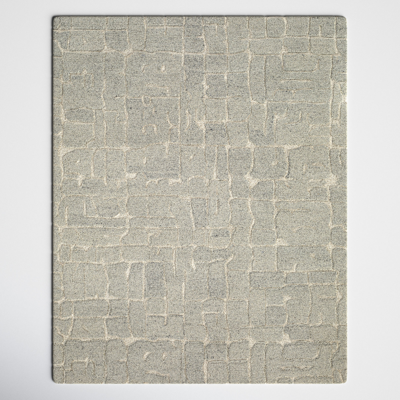 Rafe Handmade Wool Beige Rug, Rectangle 5' x 7'6"