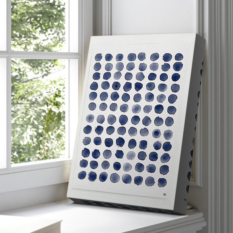 Toile tendue avec châssis abstrait CCII - prêt à être accroché, H 18 po x l 12 po
