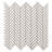 Monogram Herringbone 11.14 in. x 11.14 in. Glossy Porcelain Mosaic Floor And Wall Tile (0.86 Sq. Ft. / Each)-103531821