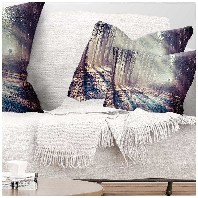 Oreiller en bois d’automne, 12 po x 20 po, Coussin lombaire