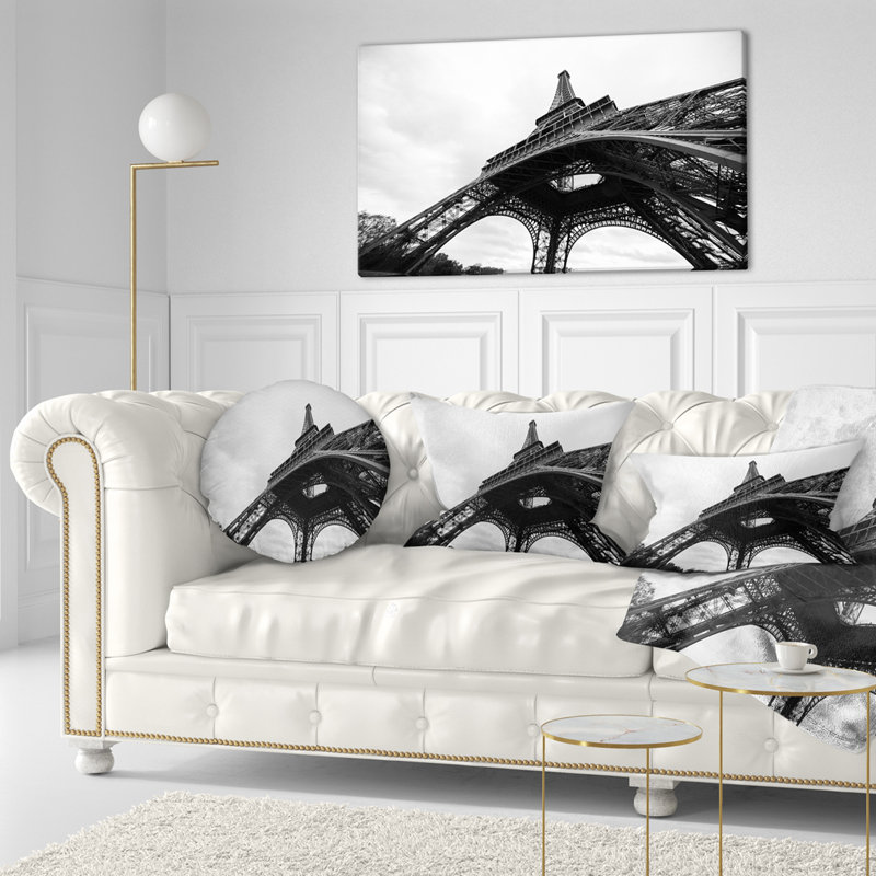 Coussin cityscape tour paris paris, 12 po x 20 po, Coussin lombaire