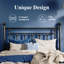 Vintage Iron Bed Frame With Elegant Headboard - Sturdy Construction, Spacious Under-Bed Storage, And Easy Assembly-1890649125-1890649127
