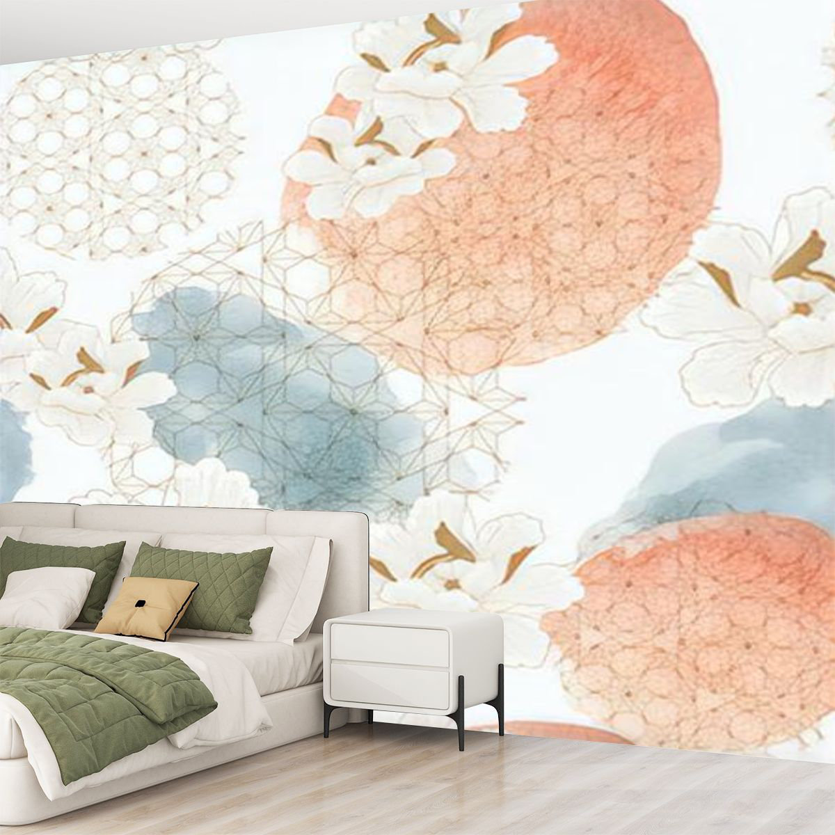 Lark Manor™ Peel and Stick Canvas Wallpaper Wall Mural Abstract ...