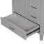 Meuble-lavabo moderne avec lavabo, 1 porte à fermeture douce et 3 tiroirs-106757384
