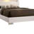 Cassette White Wood Frame Queen Panel Bed