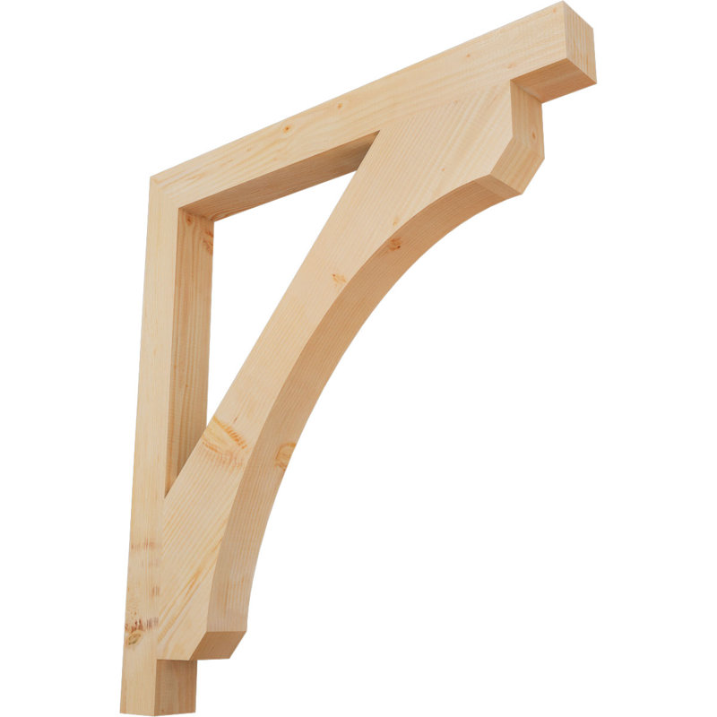 Support en bois rustique Legacy Block, Sapin de Douglas, Lisse, H 44 po x l 3,5 po x P 40 po