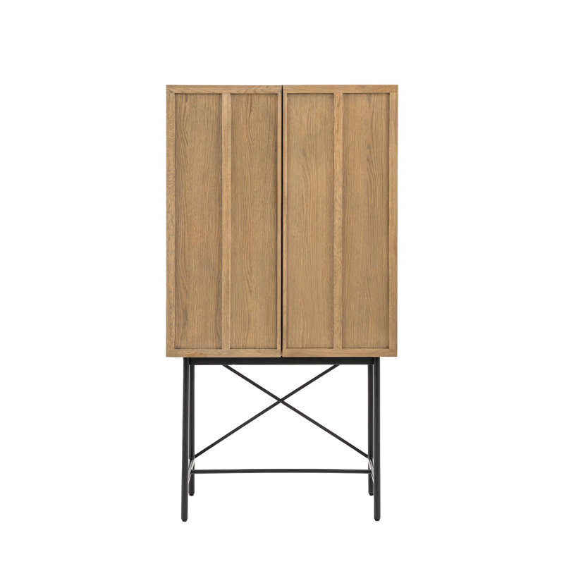 Beeney Solid Wood Bar Cart
