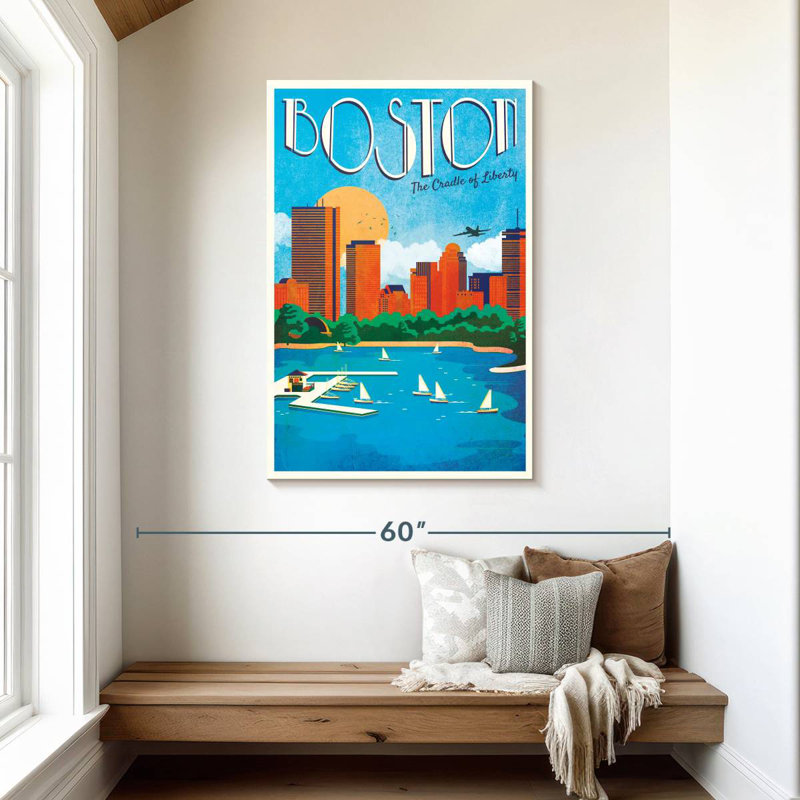 Boston, berceau de la liberté, H 45 po x l 30 po