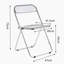 Chaise d'appoint avec structure en acier, plastique-569338944