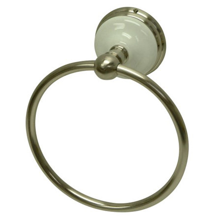 Kingston Brass Victorian Towel Ring, Brushed Nickel