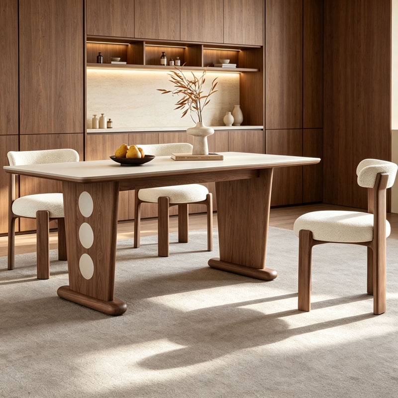 Dining Set, H 29,5 po x l 70,9 po x P 35,4 po