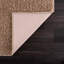 Tapis tissé à la machine et lavable à la machine en brun-1358355486