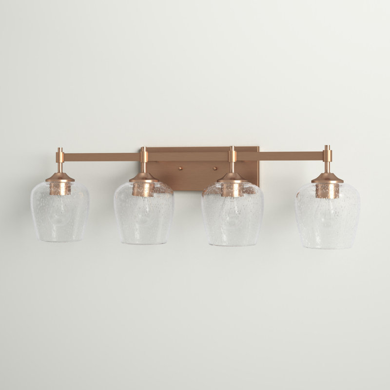 Pardeesville 4 - Light Vanity Light, Satin Brass
