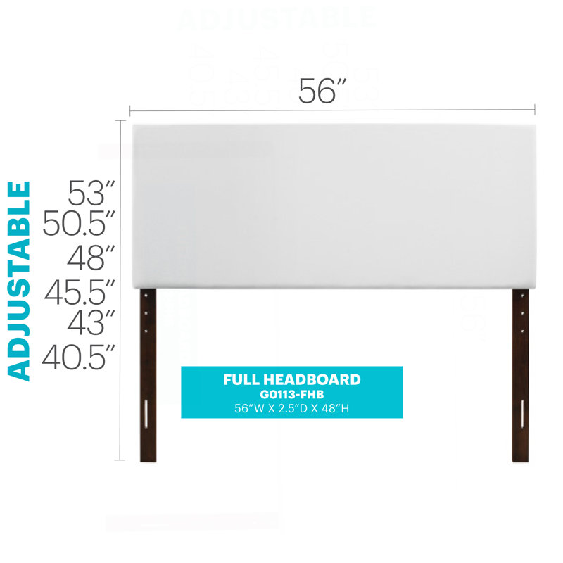 Headboard, Full/Double, White