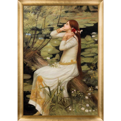 Ophelia, peinture sur toile encadrée