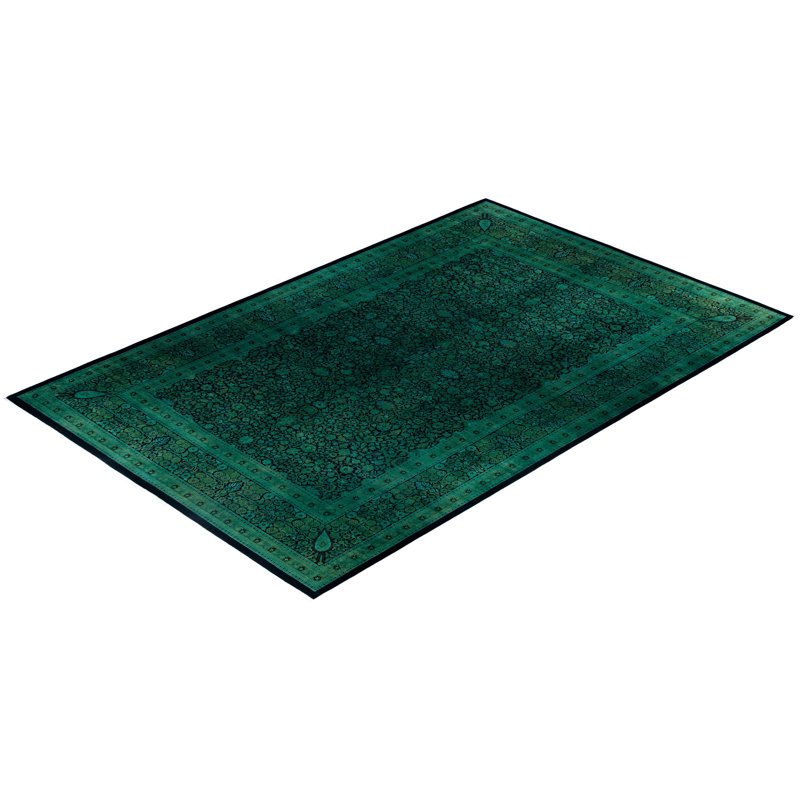 Overdyed One-of-a-Kind 12' 0" X 18' 7" Hand Knotted Area Rug