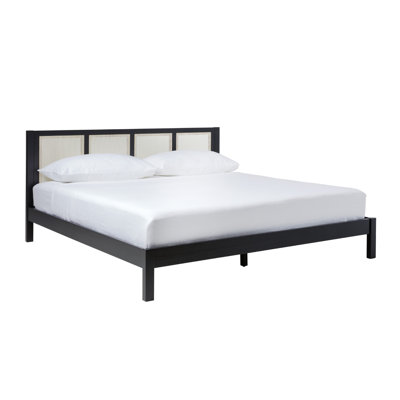 Boho Solid Wood Rat Panel Headboard  Bedframe –