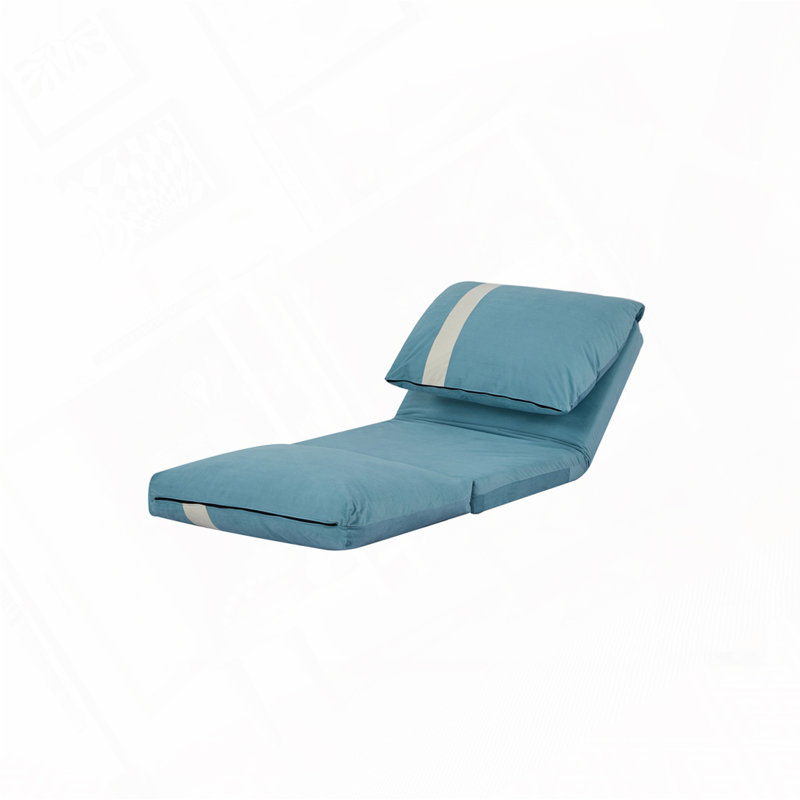 Canapé-lit en velours Corduroy, Bleu ciel