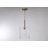 Allenhurst 60 Watt 1-Light Geometric Pendant Light with Clear Rippled Glass Shade-1985649922-1985649920
