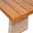 Outdoor 3 Piece Acacia Wood Dining Set With Handwoven Rattan Legs-255704416-255704431