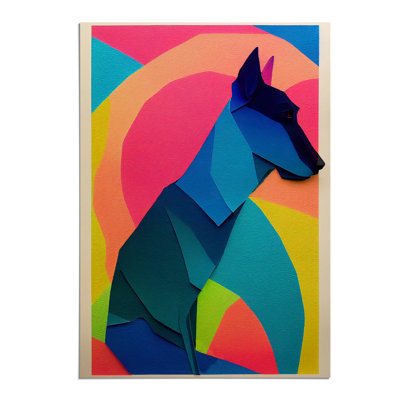 Paper Dog No.1 Abstract - Wall Art