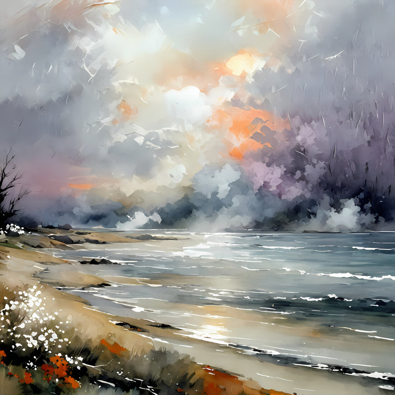 Voile de brume, H 24 po x l 24 po