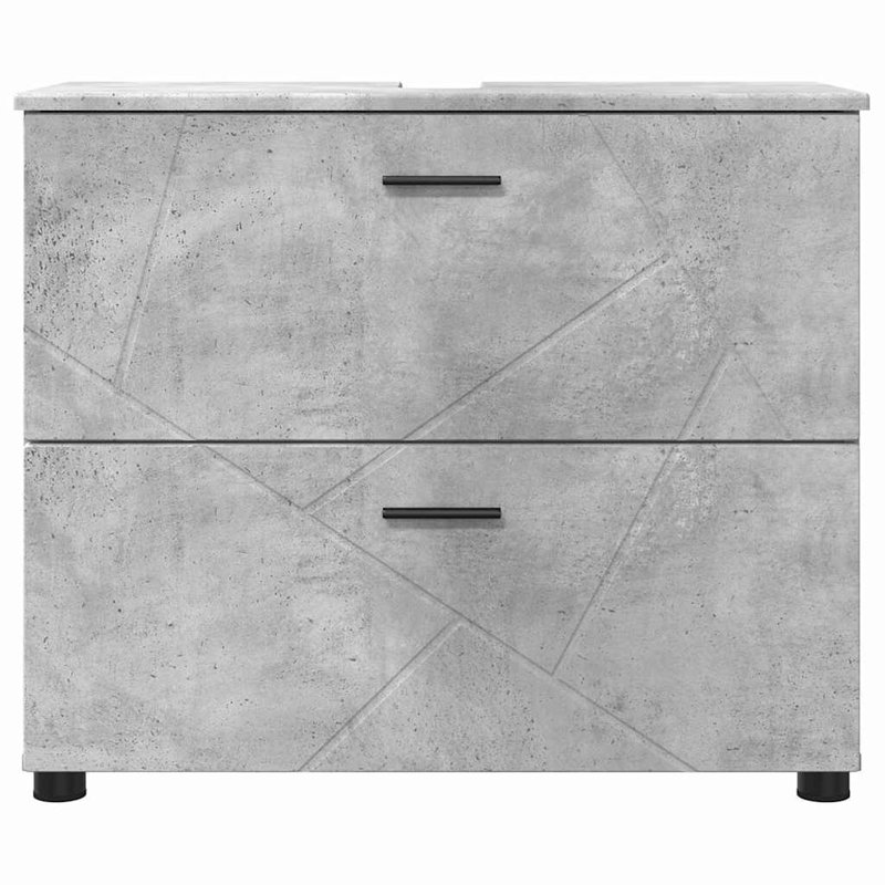 76.5cm Bathroom Vanity Base Only, Concrete Grey