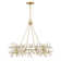 Once 8-Light Chandelier in Spun Gold by Breegan Jane