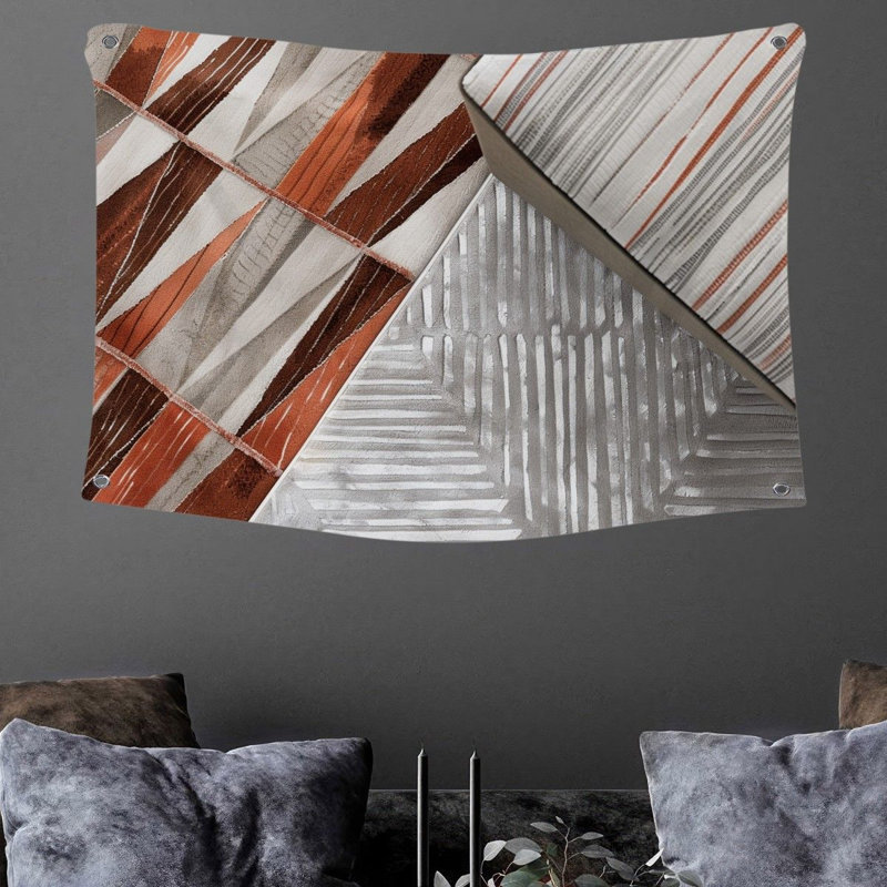 Tapisserie en microfibre, H 88 po x l 104 po