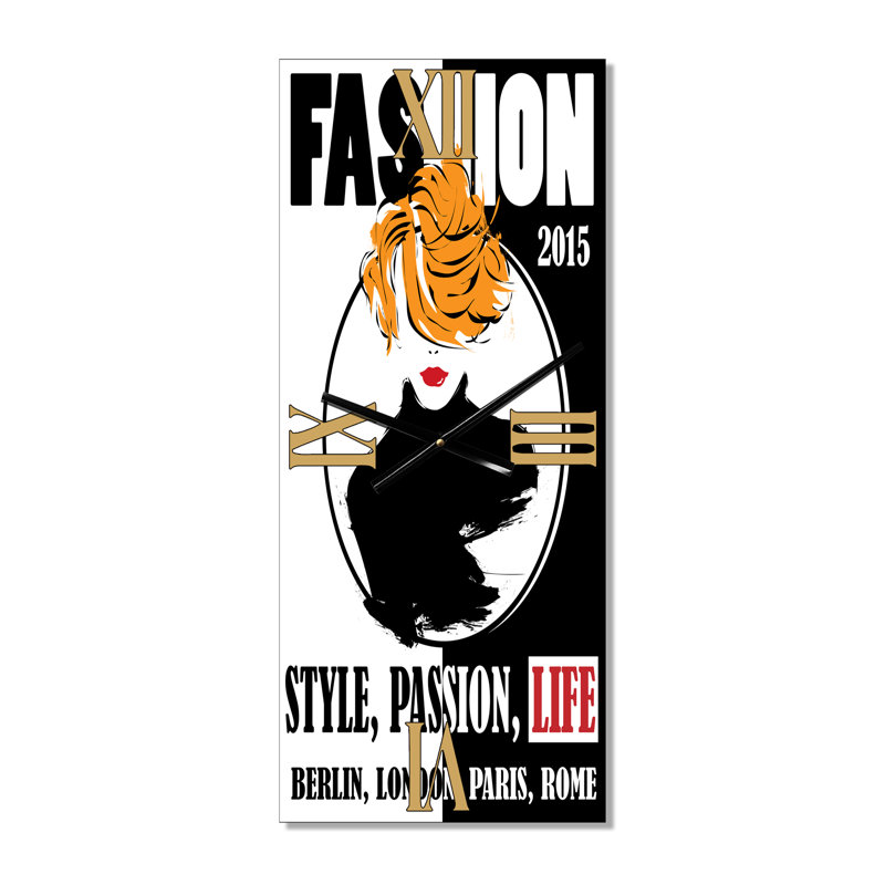 Horloge murale Passion Life Fashion Girl, Petit