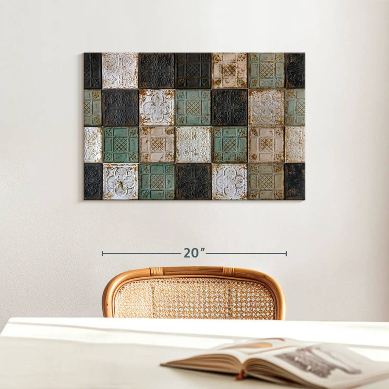 Lilie Old Ceiling Tiles, 16" H x 24" W