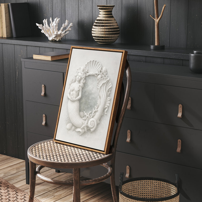 Art mural encadré abstrait rétro antique classique pour chambre à coucher, H 36 po x l 24 po, Naturel