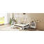 Lit plateforme double avec escalier, structure de lit simple en bois massif, profil bas et conception amusante pour enfants