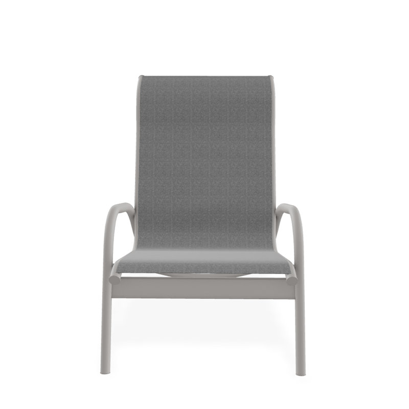 Gardenella Patio Chair, Titanium Sunbrella®, Warm Gray