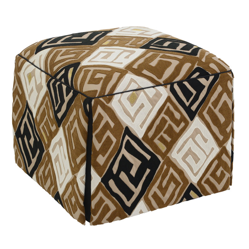 Chelsea Square Ottoman, Madagascar Natural